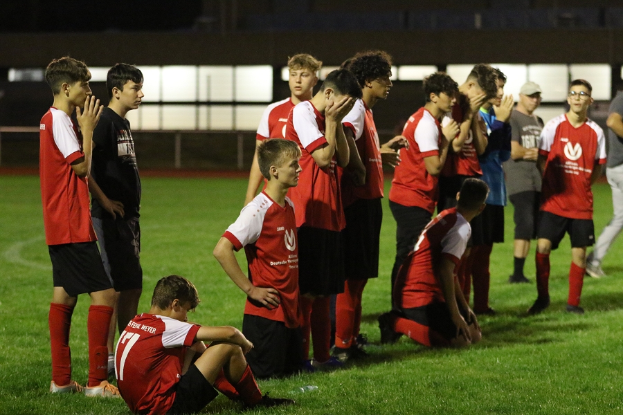 Foto Rocco Bartsch: Großer Kampf und dennoch pure Enttäuschung bei unseren B-Junioren