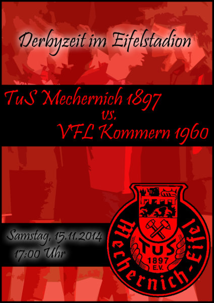 Derby TuS-Kommern Matchflyer